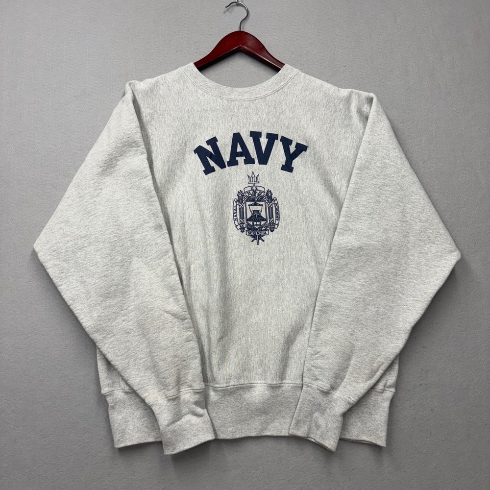 The Cotton Exchange Sweatshirt Mens XL Gray US Naval Academy Navy Vintage Rare